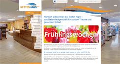 Desktop Screenshot of betten-hans.de